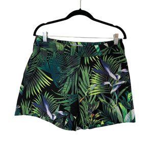 I Love Tyler Madison Leaf Fern Print High Rise Pull On Shorts